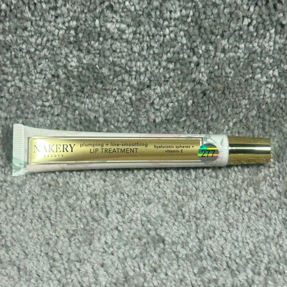 Nakery Beauty Lip Treatment Gold Plumping Line-Smoothing Vanilla Womens 0.34oz